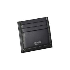 Tommy Hilfiger Sleek Blue Leather Card Holder with Contrast Detail - Card Cases