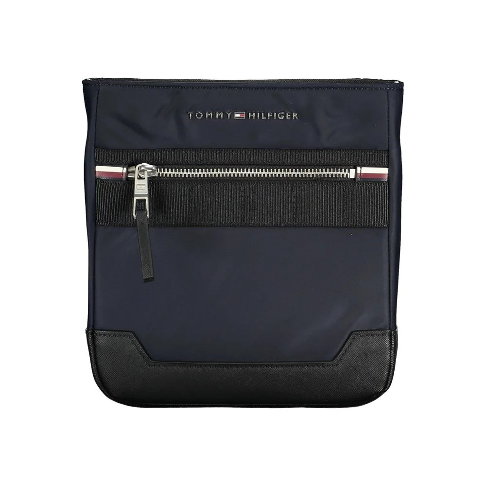 Tommy Hilfiger Sleek Blue Shoulder Bag with Contrasting Details - Shoulder Bags