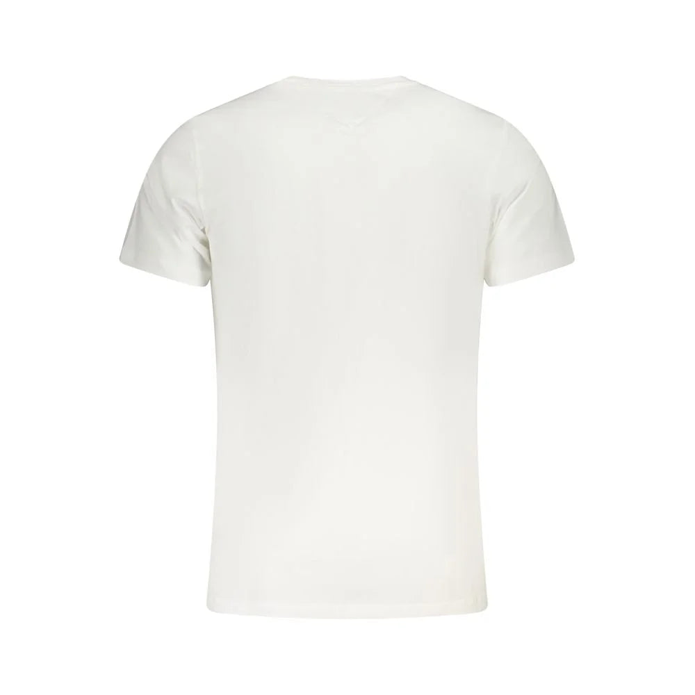 Tommy Hilfiger White Cotton Men T-Shirt