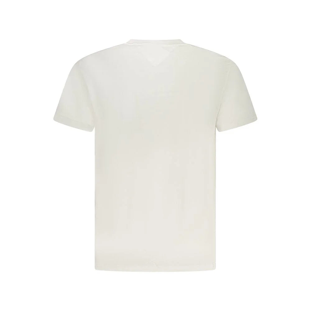 Tommy Hilfiger White Cotton Men T-Shirt - T-Shirts