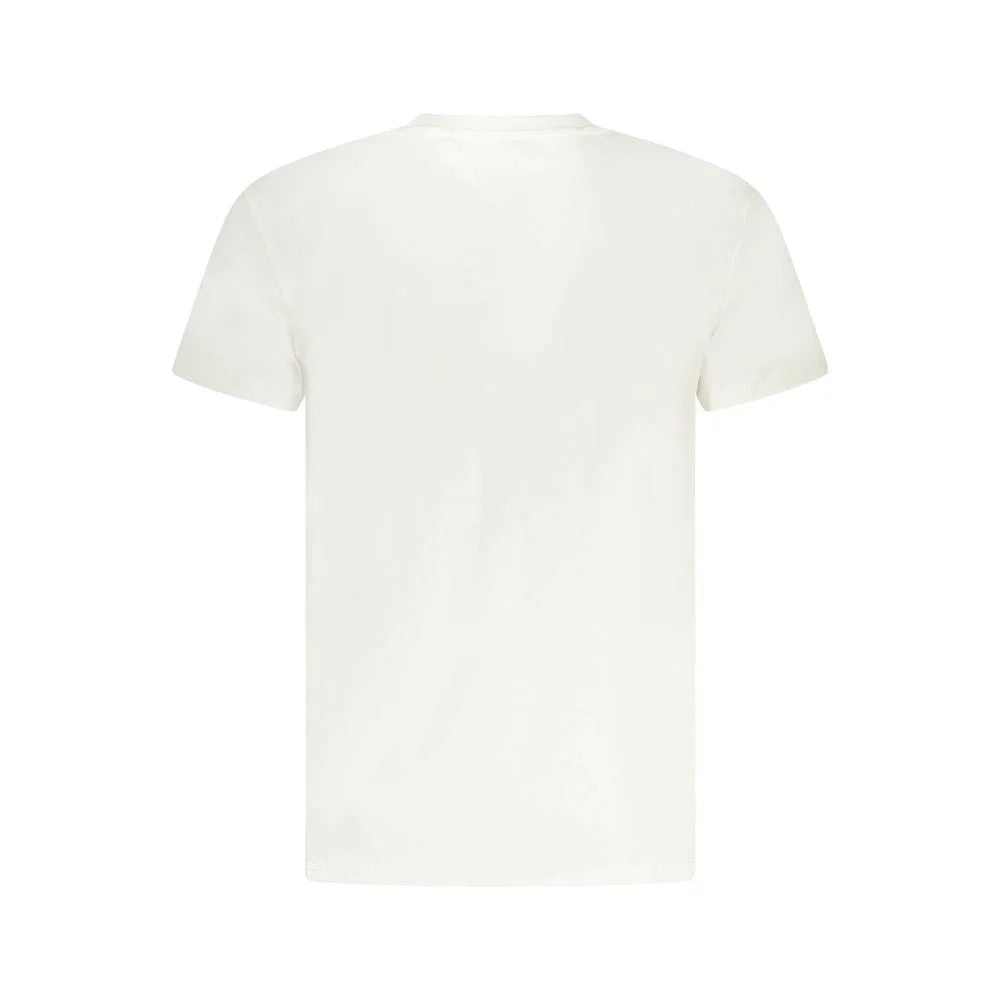 Tommy Hilfiger White Cotton Men T-Shirt - T-Shirts