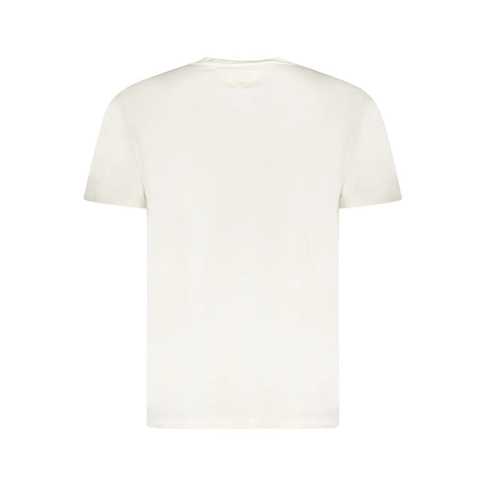Tommy Hilfiger White Cotton Men T-Shirt - T-Shirts