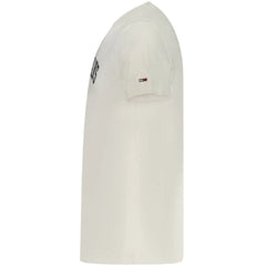 Tommy Hilfiger White Cotton Men T-Shirt - T-Shirts