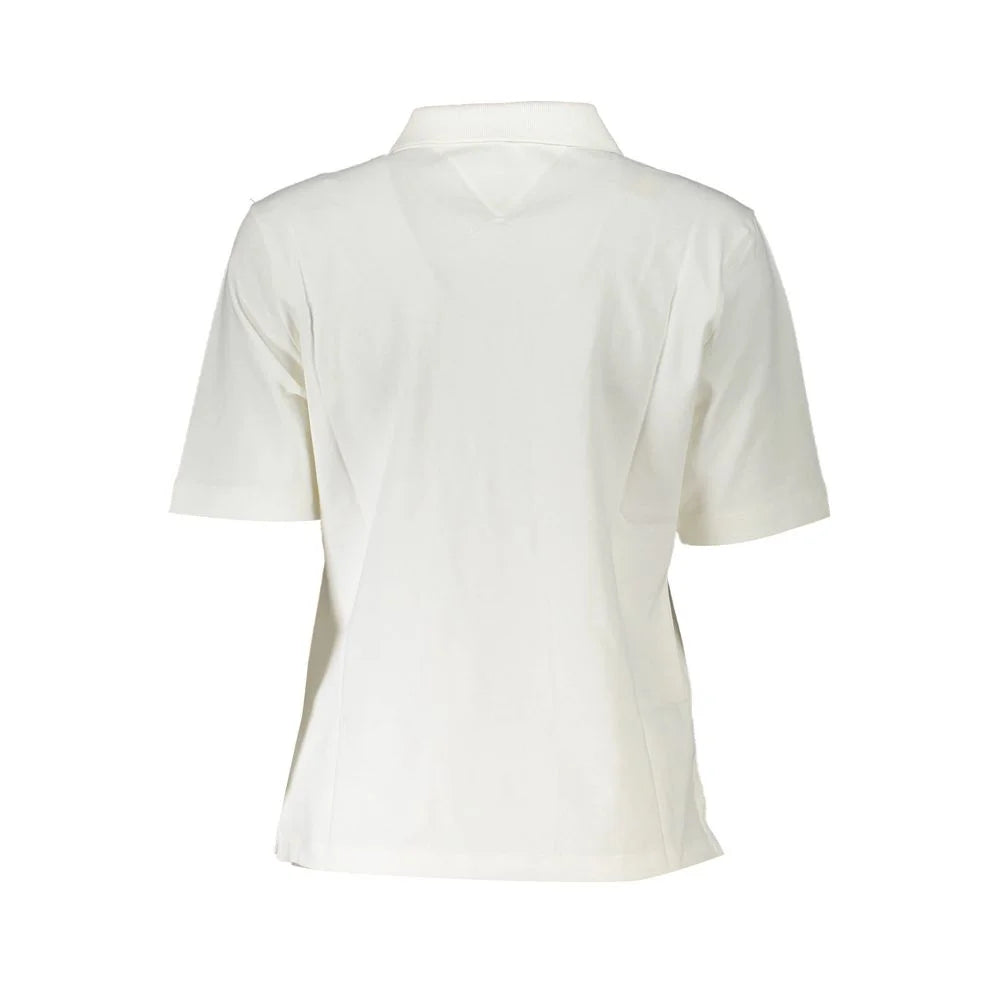 Tommy Hilfiger White Cotton Polo Shirt - XS - Polos