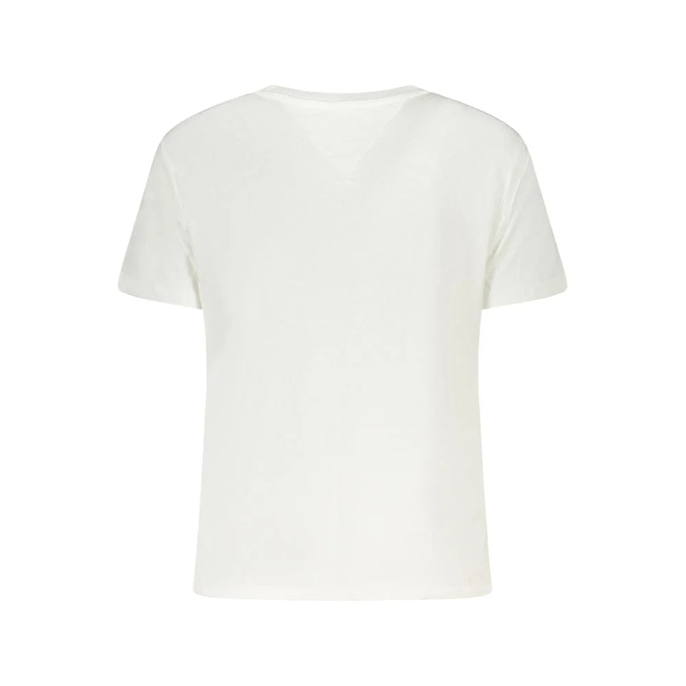 Tommy Hilfiger White Cotton Women T-Shirt - T-Shirts