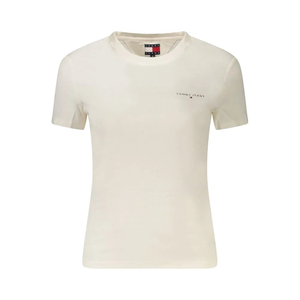 Tommy Hilfiger White Cotton Women T-Shirt - T-Shirts