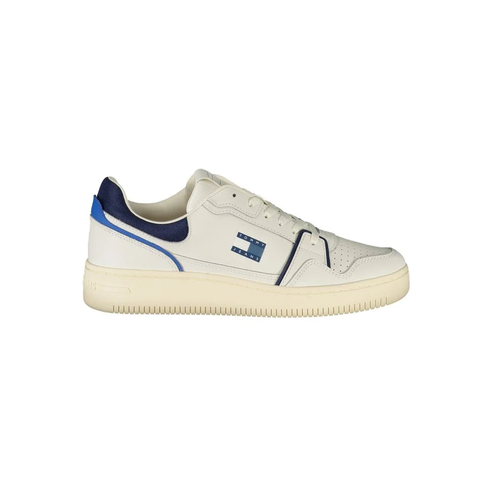 Tommy Hilfiger White Leather Men Sneaker