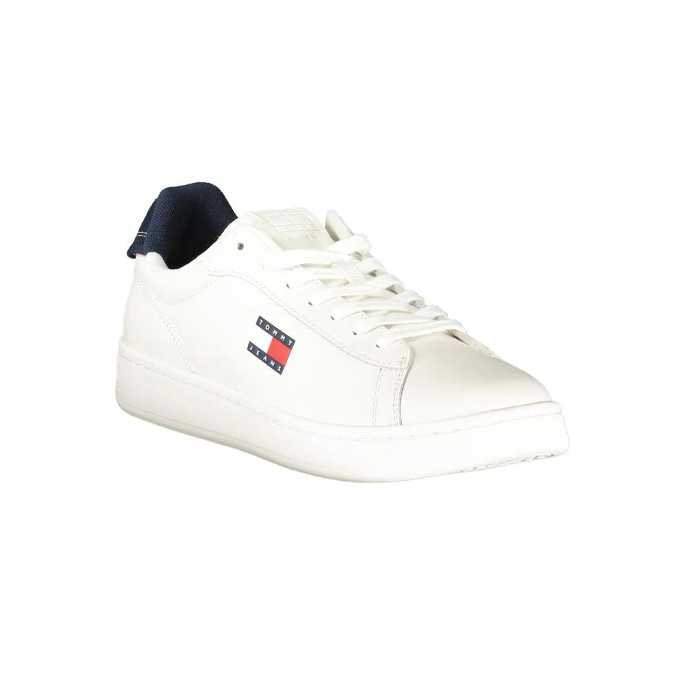 Tommy Hilfiger White Leather Men Sneaker