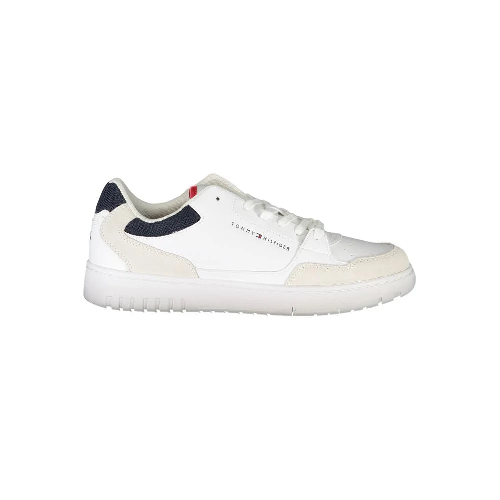 Tommy Hilfiger White Leather Men Sneaker - EU40/US7