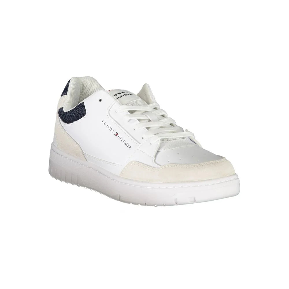 Tommy Hilfiger White Leather Men Sneaker - EU40/US7