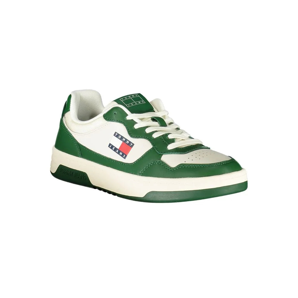 Tommy Hilfiger White Leather Men Sneaker - Sneakers