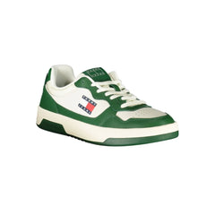 Tommy Hilfiger White Leather Men Sneaker - Sneakers
