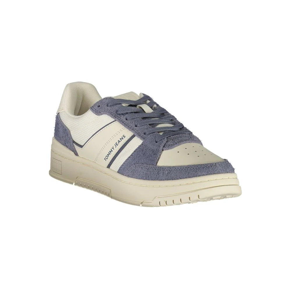 Tommy Hilfiger White Leather Men Sneaker - Sneakers