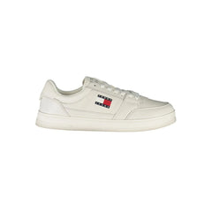 Tommy Hilfiger White Leather Men Sneaker - Sneakers