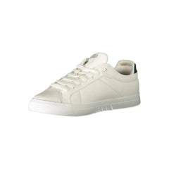 Tommy Hilfiger White Leather Men Sneaker - Sneakers