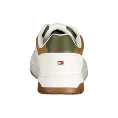 Tommy Hilfiger White Leather Men Sneaker - Sneakers