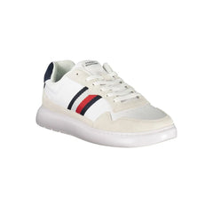 Tommy Hilfiger White Leather Men Sneaker - Sneakers