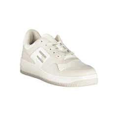 Tommy Hilfiger White Leather Men Sneaker - Sneakers