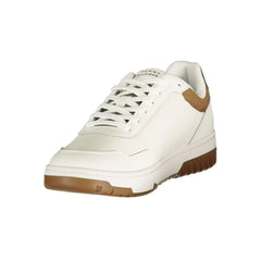 Tommy Hilfiger White Leather Men Sneaker - Sneakers