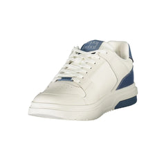 Tommy Hilfiger White Leather Men Sneaker - Sneakers