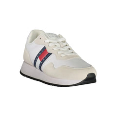 Tommy Hilfiger White Leather Men Sneaker - Sneakers