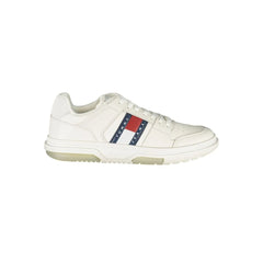 Tommy Hilfiger White Leather Men Sneaker - Sneakers