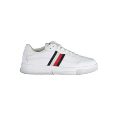 Tommy Hilfiger White Leather Men Sneaker - Sneakers