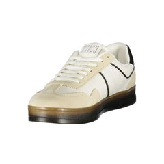 Tommy Hilfiger White Leather Men Sneaker - Sneakers