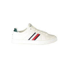 Tommy Hilfiger White Leather Men Sneaker - Sneakers
