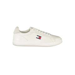 Tommy Hilfiger White Leather Men Sneaker - Sneakers