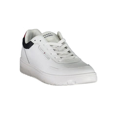 Tommy Hilfiger White Leather Sneaker - Sneakers