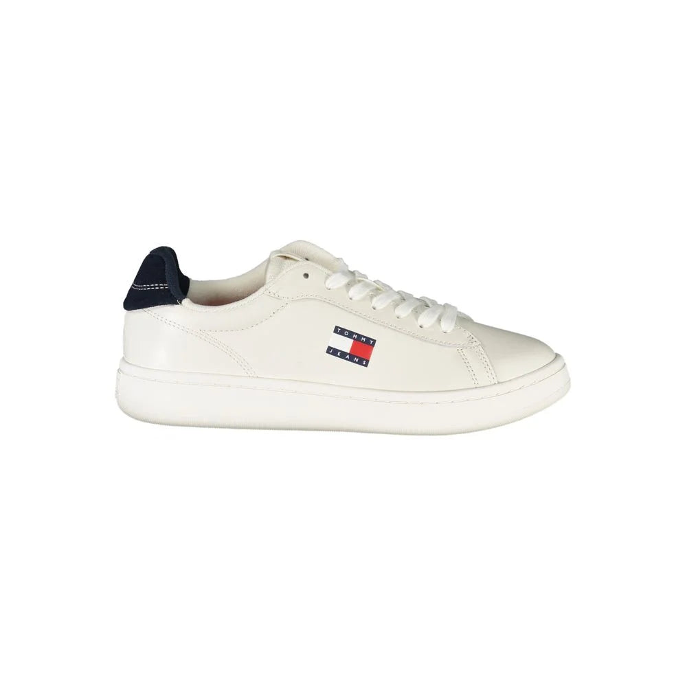 Tommy Hilfiger White Leather Women Sneaker