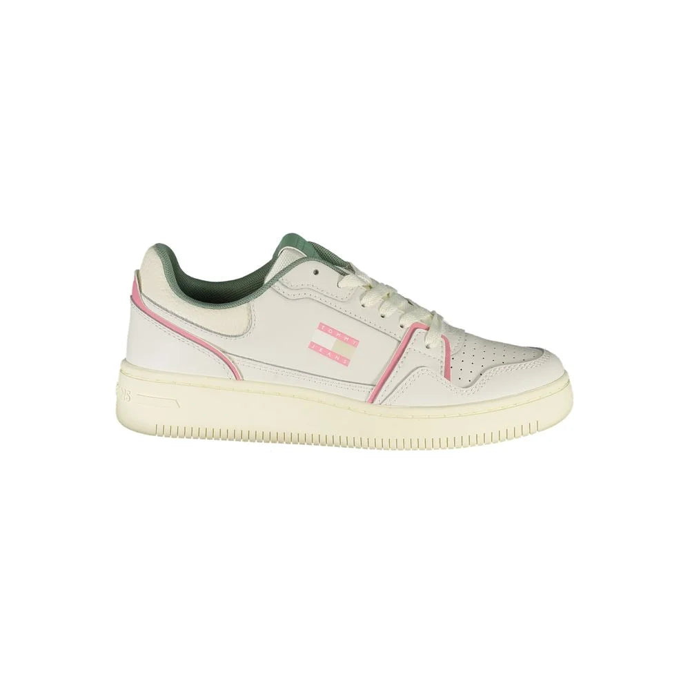 Tommy Hilfiger White Leather Women Sneaker