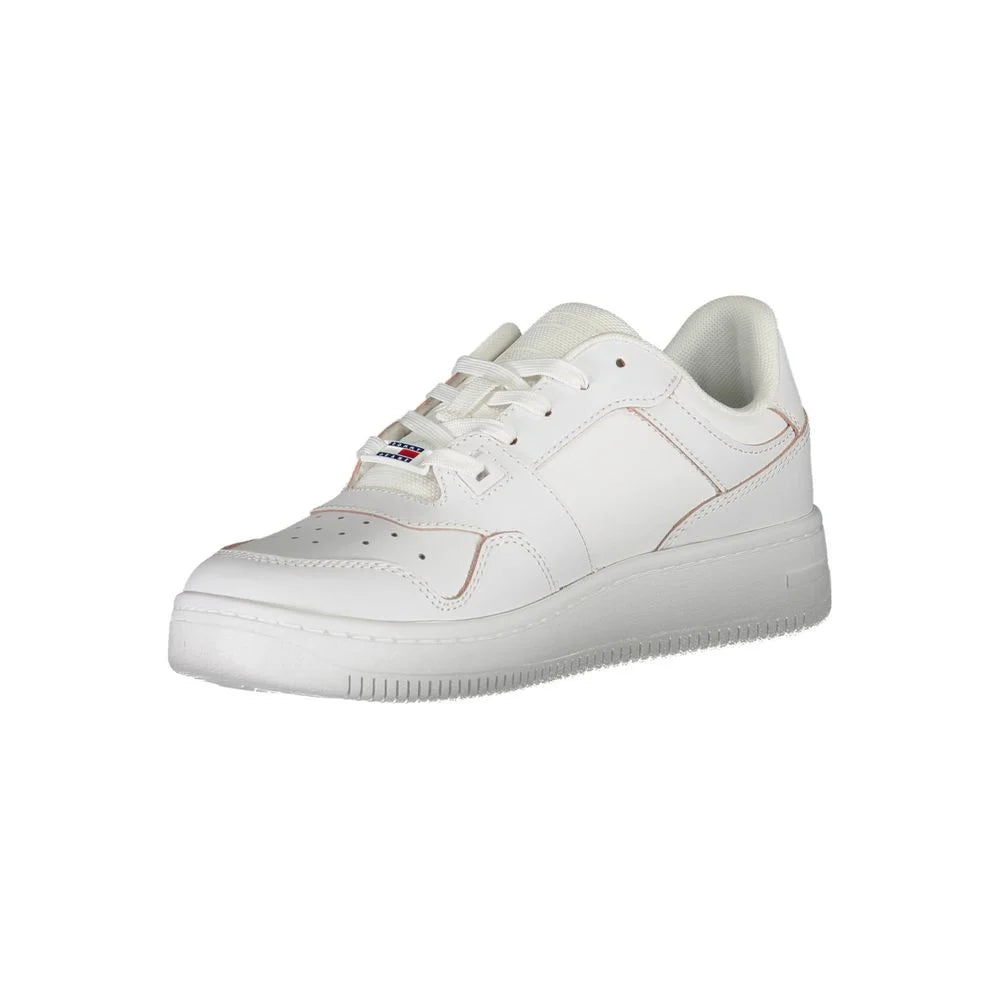Tommy Hilfiger White Leather Women Sneaker - EU37/US7 - Sneakers