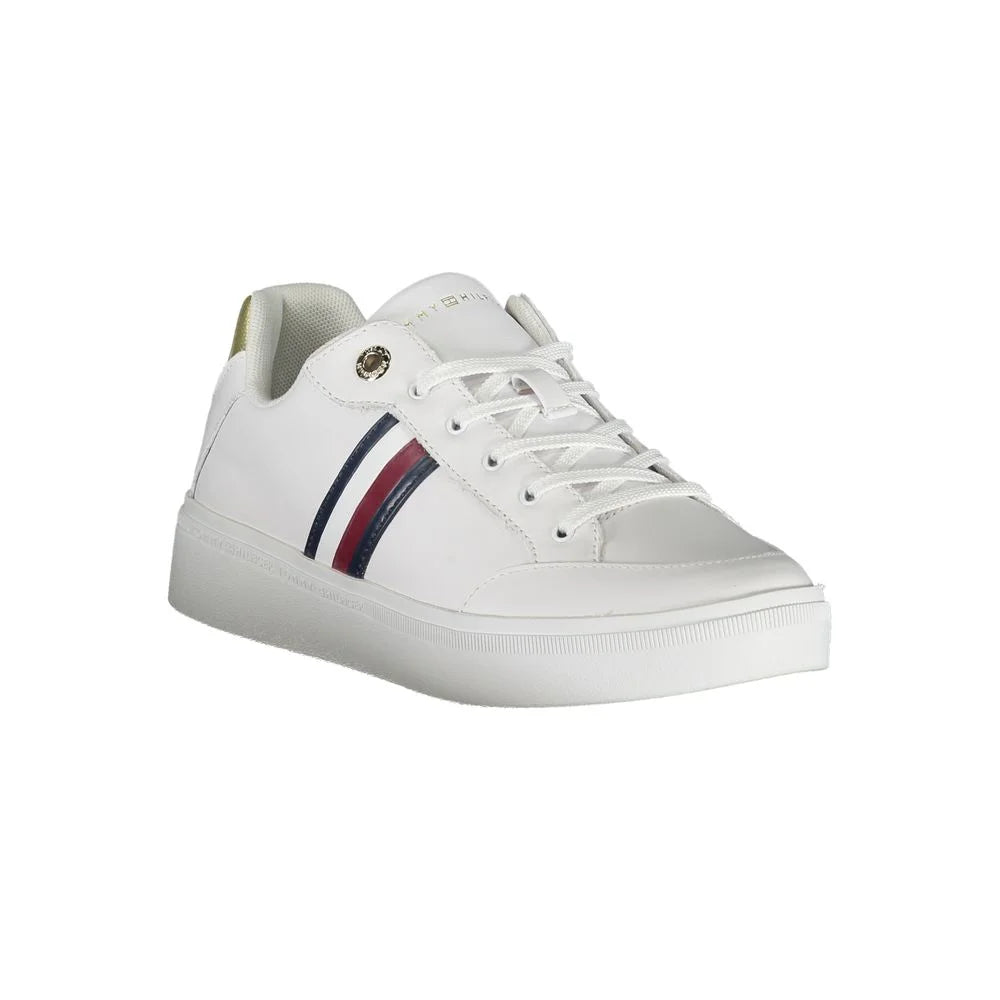 Tommy Hilfiger White Leather Women Sneaker - EU38/US8