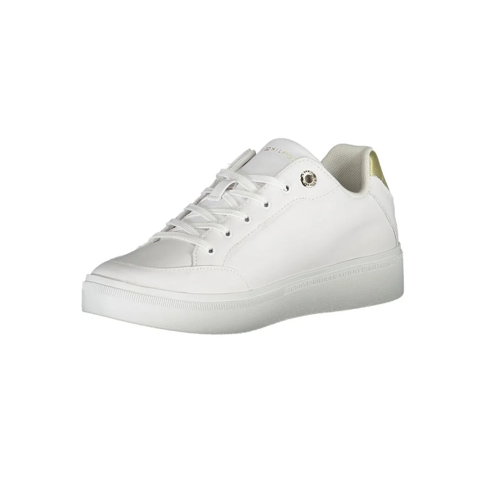 Tommy Hilfiger White Leather Women Sneaker - EU38/US8