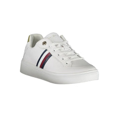 Tommy Hilfiger White Leather Women Sneaker - EU38/US8 - Sneakers