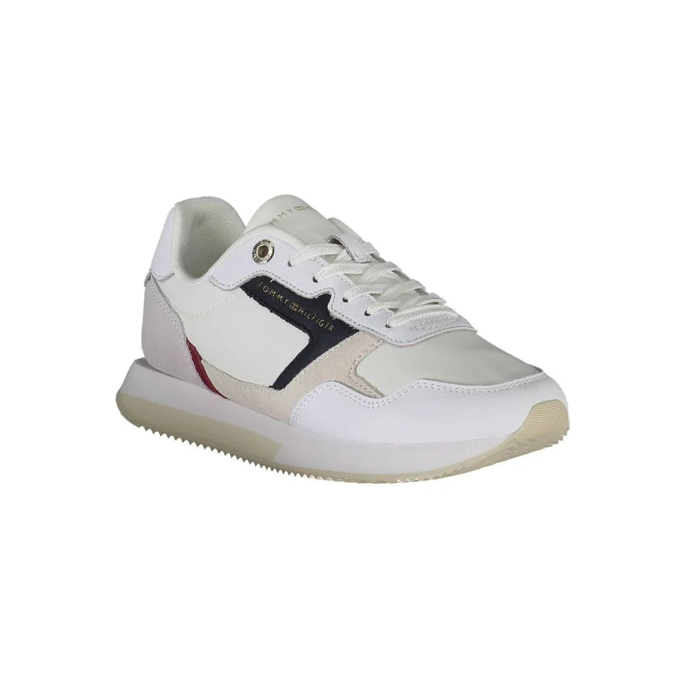 Tommy Hilfiger White Leather Women Sneaker - EU41/US11