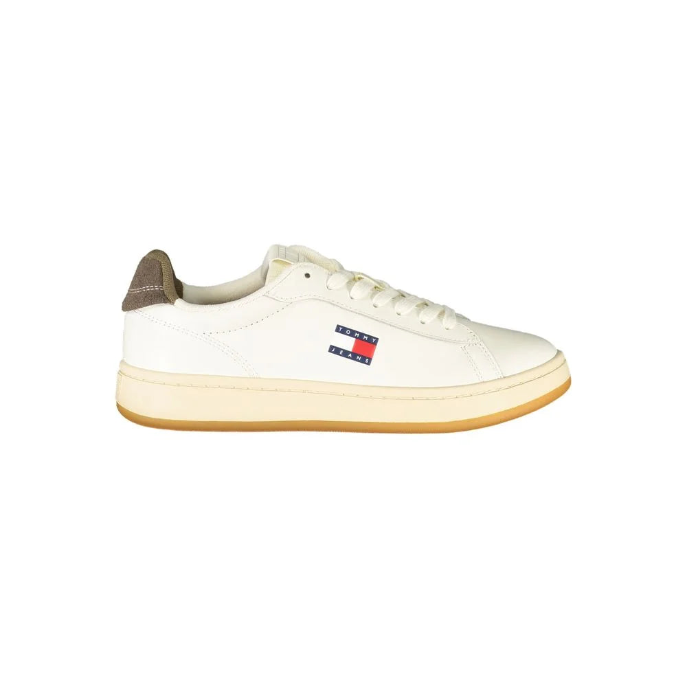 Tommy Hilfiger White Leather Women Sneaker - Sneakers