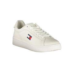 Tommy Hilfiger White Leather Women Sneaker - Sneakers