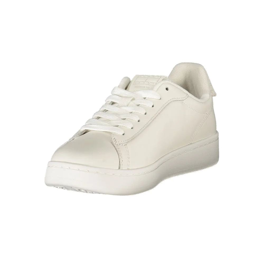 Tommy Hilfiger White Leather Women Sneaker - Sneakers