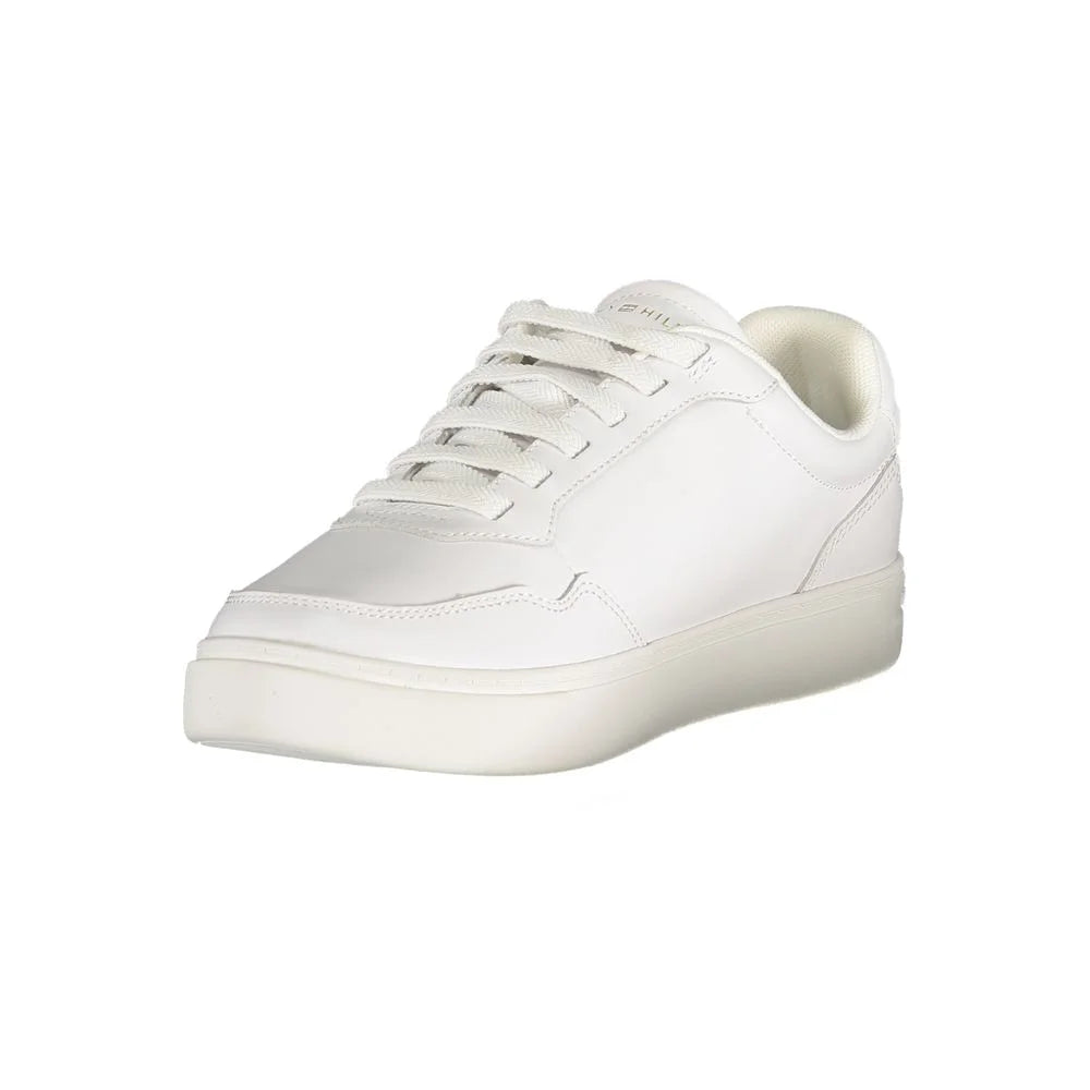 Tommy Hilfiger White Leather Women Sneaker - Sneakers