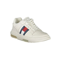 Tommy Hilfiger White Leather Women Sneaker - Sneakers