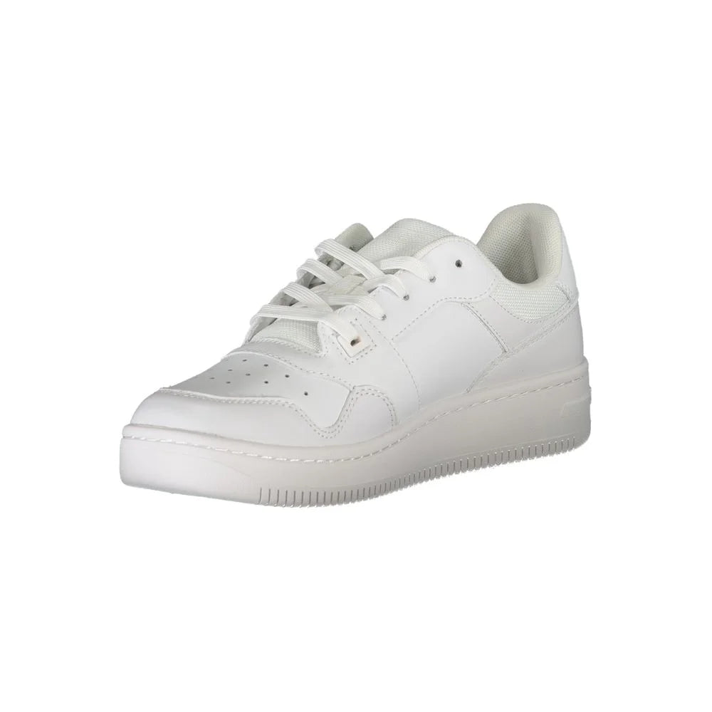 Tommy Hilfiger White Leather Women Sneaker - Sneakers