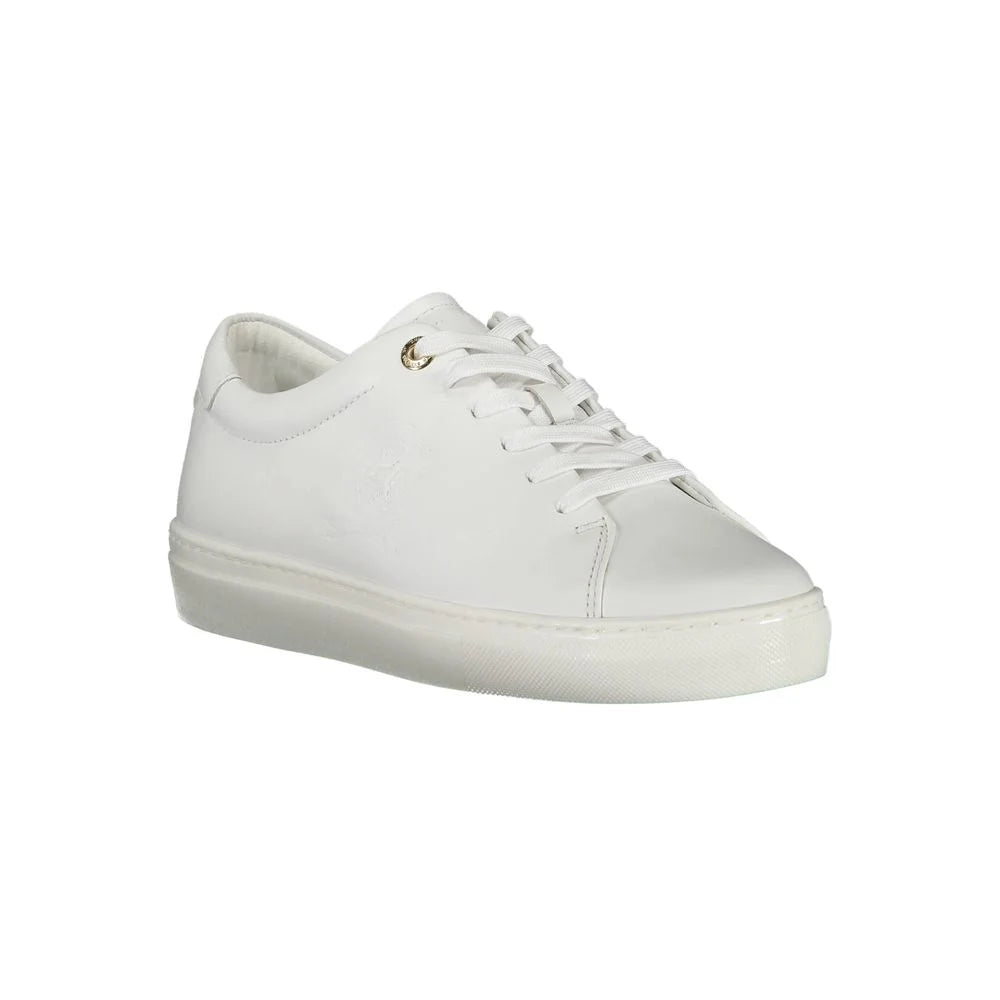 Tommy Hilfiger White Leather Women Sneaker - Sneakers