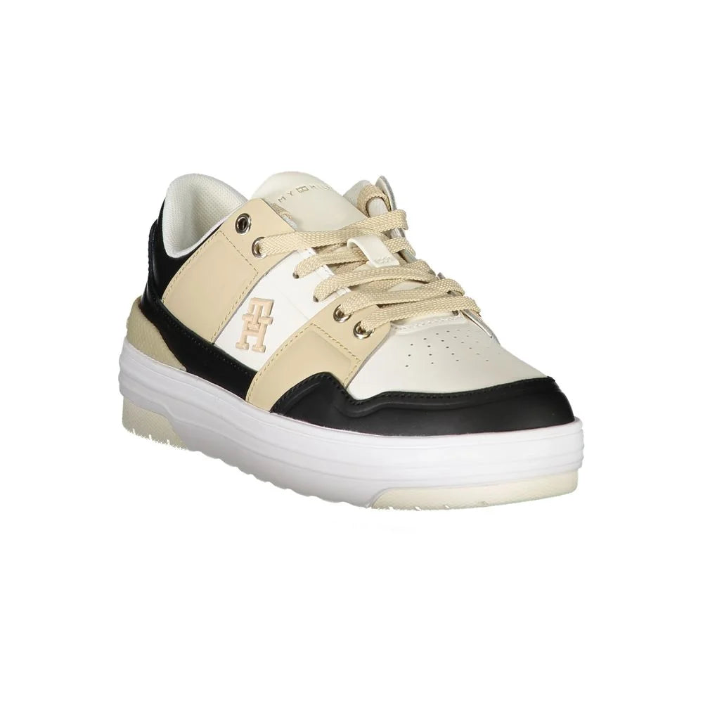 Tommy Hilfiger White Leather Women Sneaker - Sneakers
