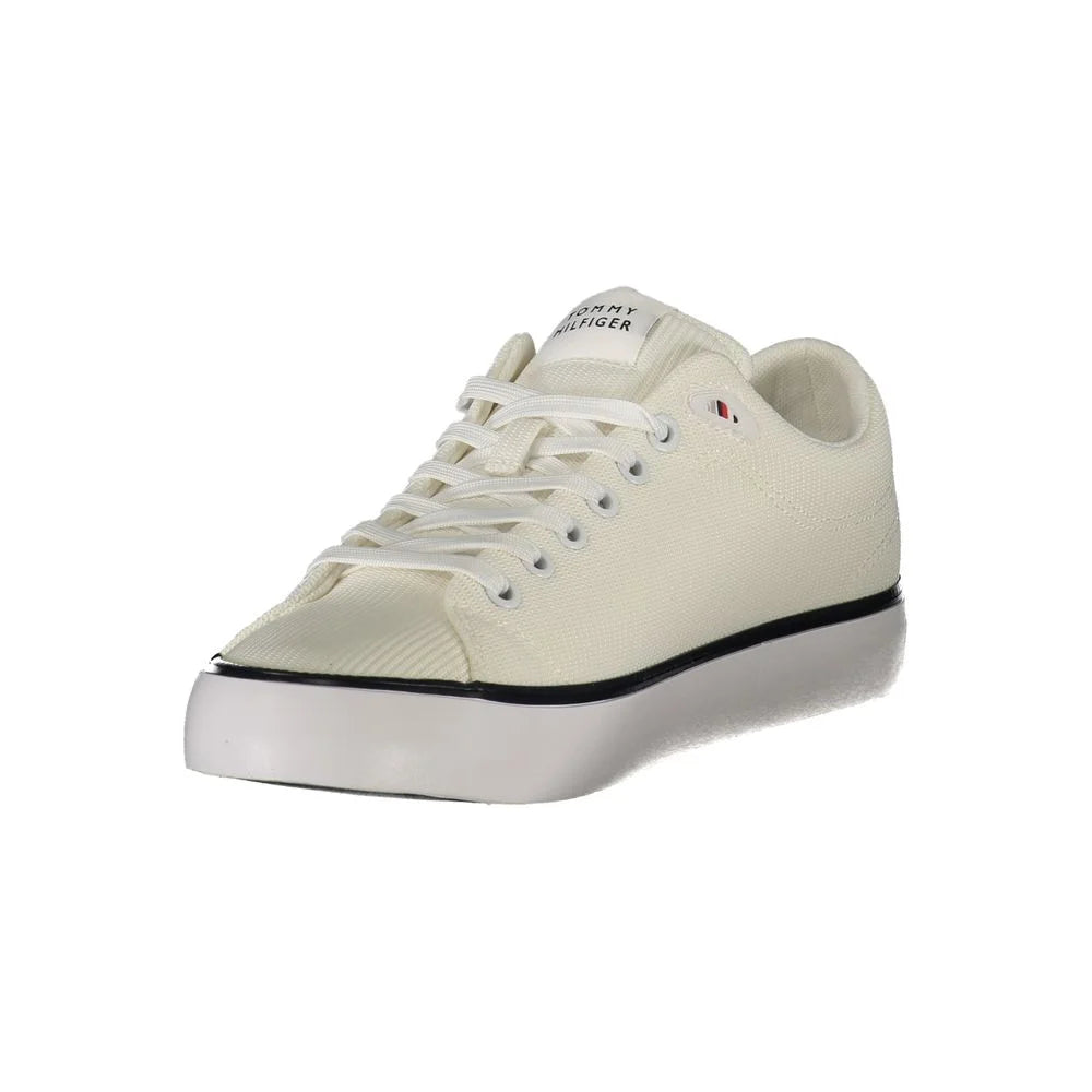 Tommy Hilfiger White Polyester Men Sneaker