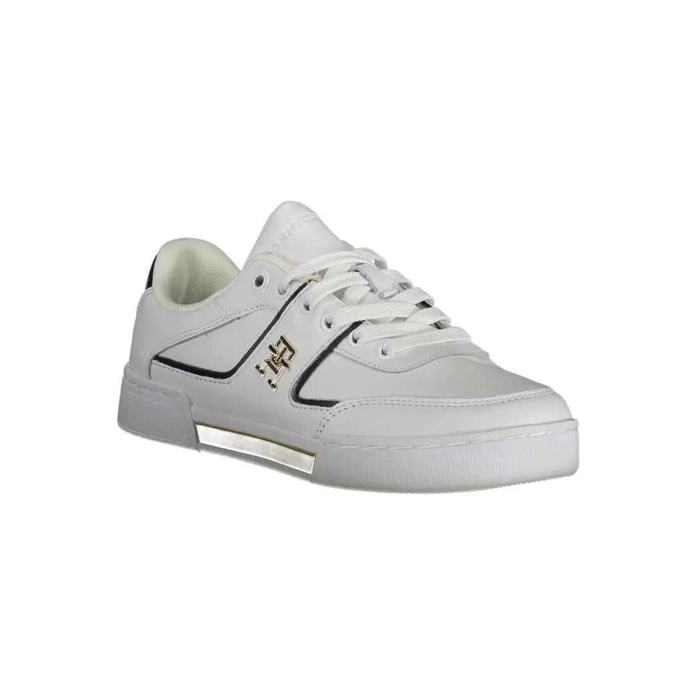 Tommy Hilfiger White Polyester Sneaker