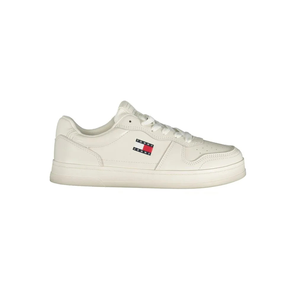 Tommy Hilfiger White Polyester Sneaker