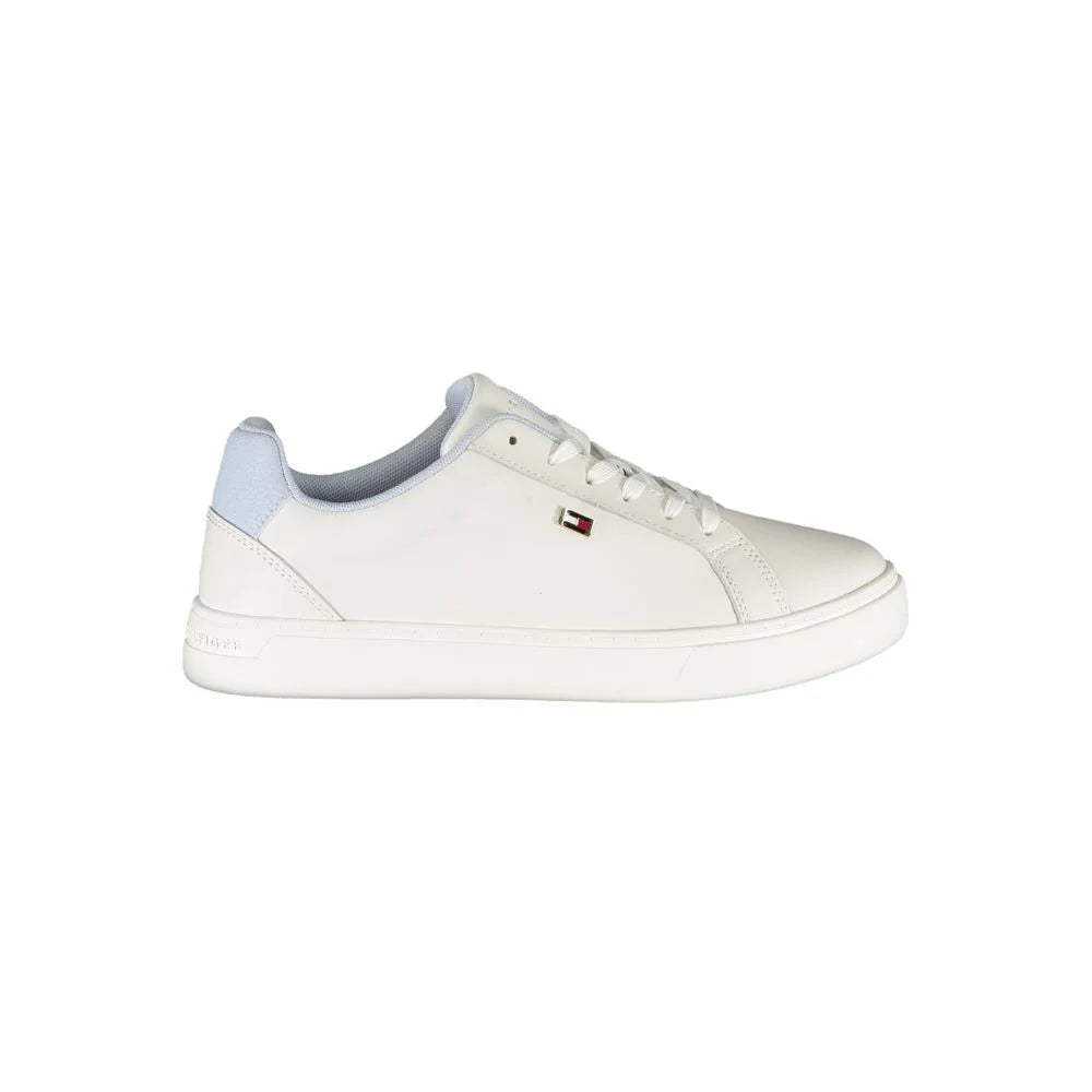 Tommy Hilfiger White Polyester Sneaker - EU39/US9